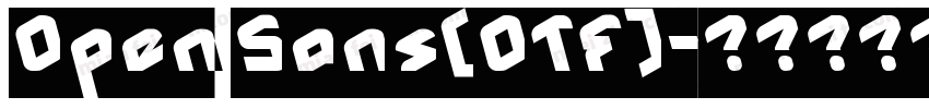 Open Sans(OTF)字体转换